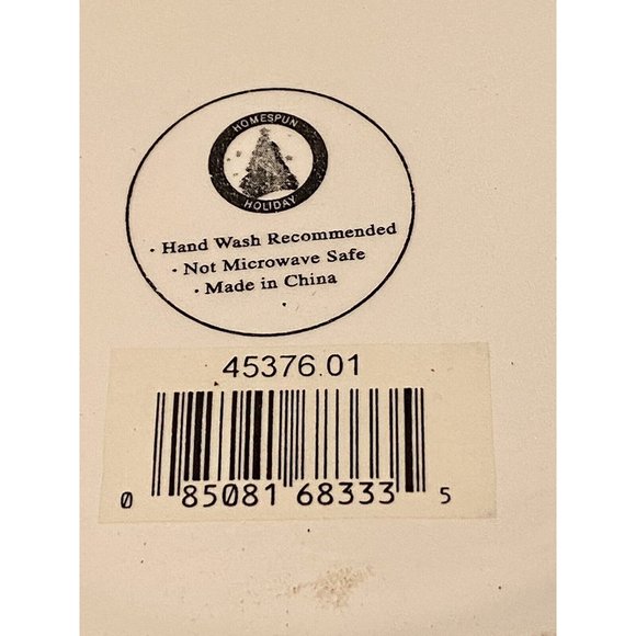 Vintage Homespun Holiday Snowman Cookie Jar 10 inch Was on display not used - Picture 6 of 6